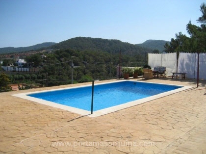 View of the pool and terrace