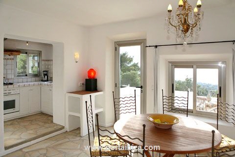 Kitchen and eating area
