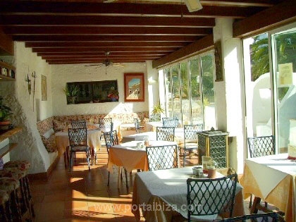 View of the dining room