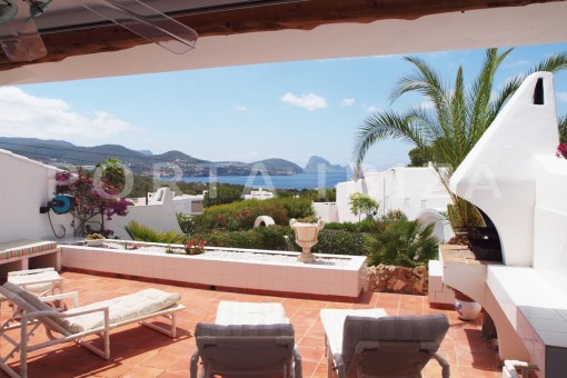 House Cala Conta Charming In Codolar With Views To Es Terrace View Charming House Cala Codolar Views To Es Vedra