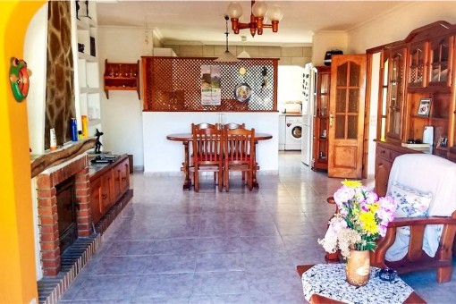 Kitchen and dining area