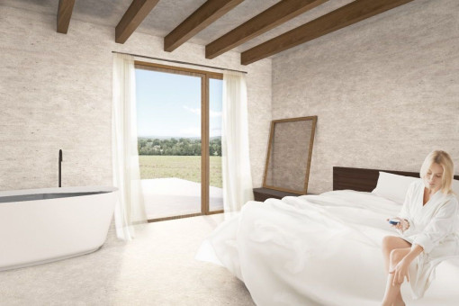 Spacious bedroom