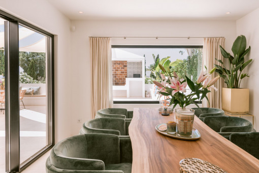 elegant dining area