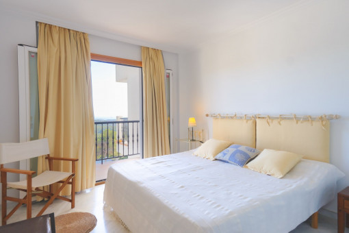 Bedroom with french balcony