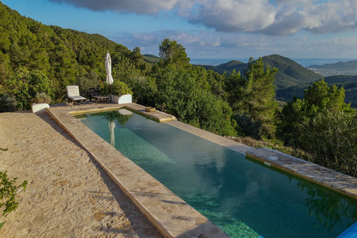 Infinity pool with amazing views